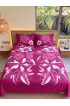 Hand Painted Rayon Bedsheet Set King Size